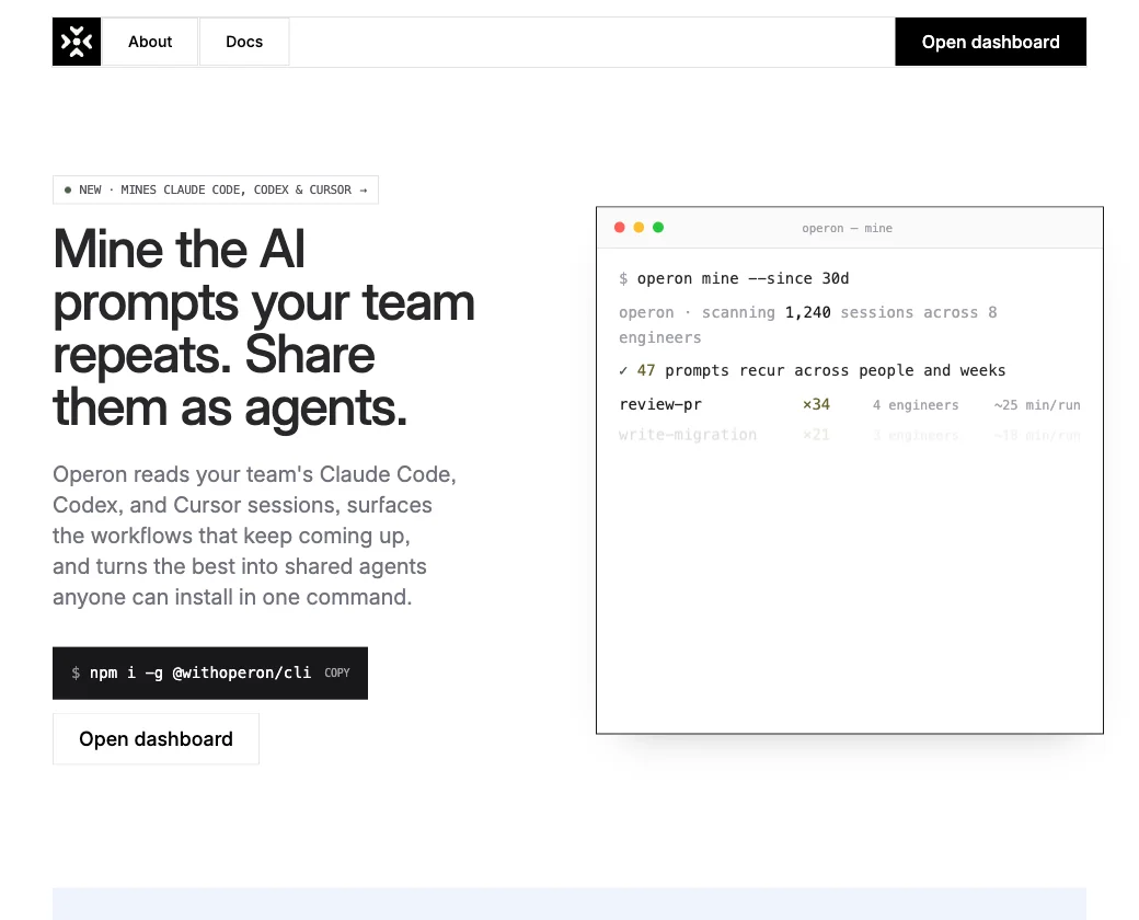Operon website preview