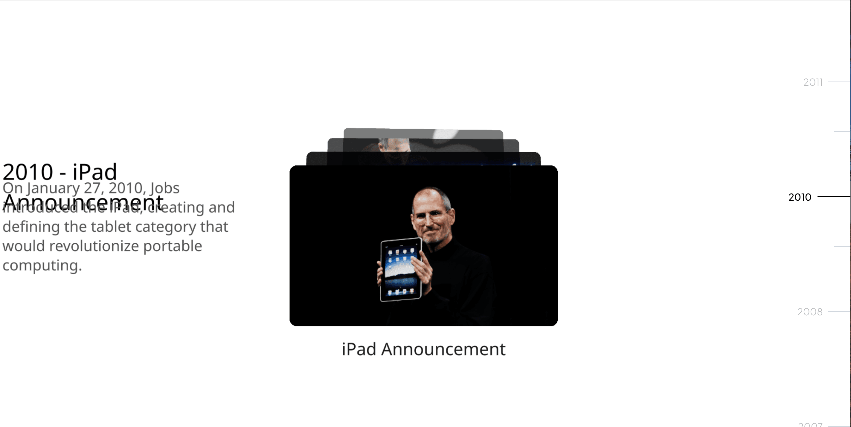 Steve Jobs Timeline