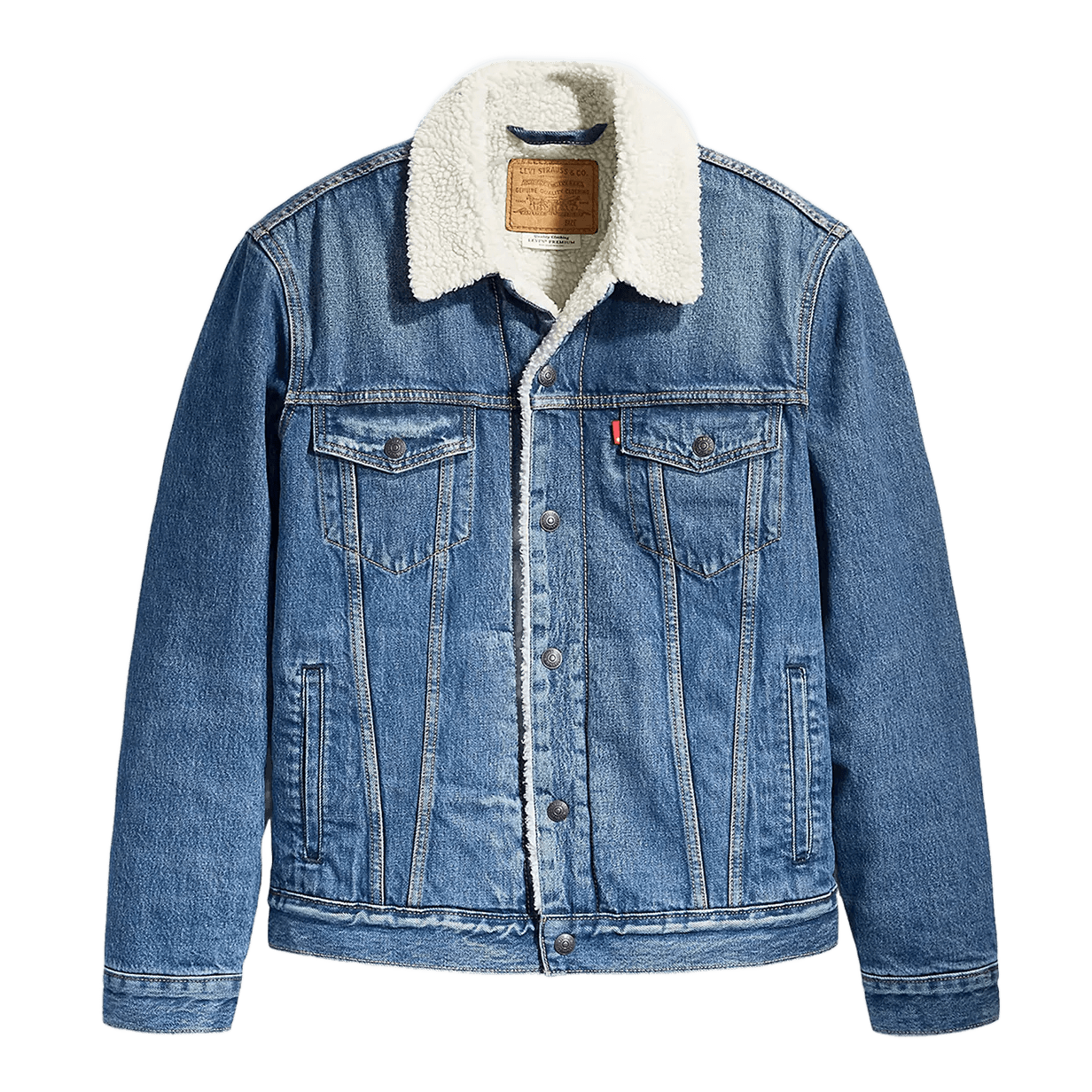 Sherpa Trucker Jacket - Blue Denim