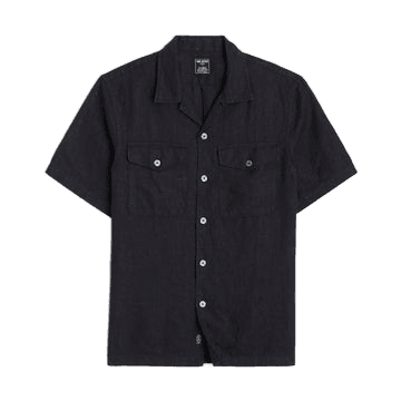 Linen Panama Shirt - Black