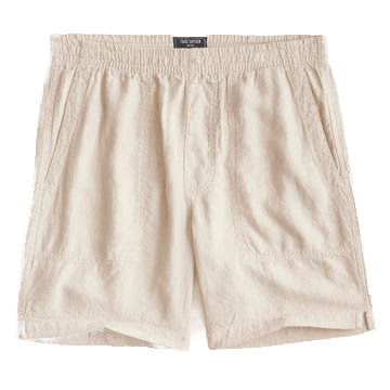 Italian Linen Beach Short - Sand Dollar