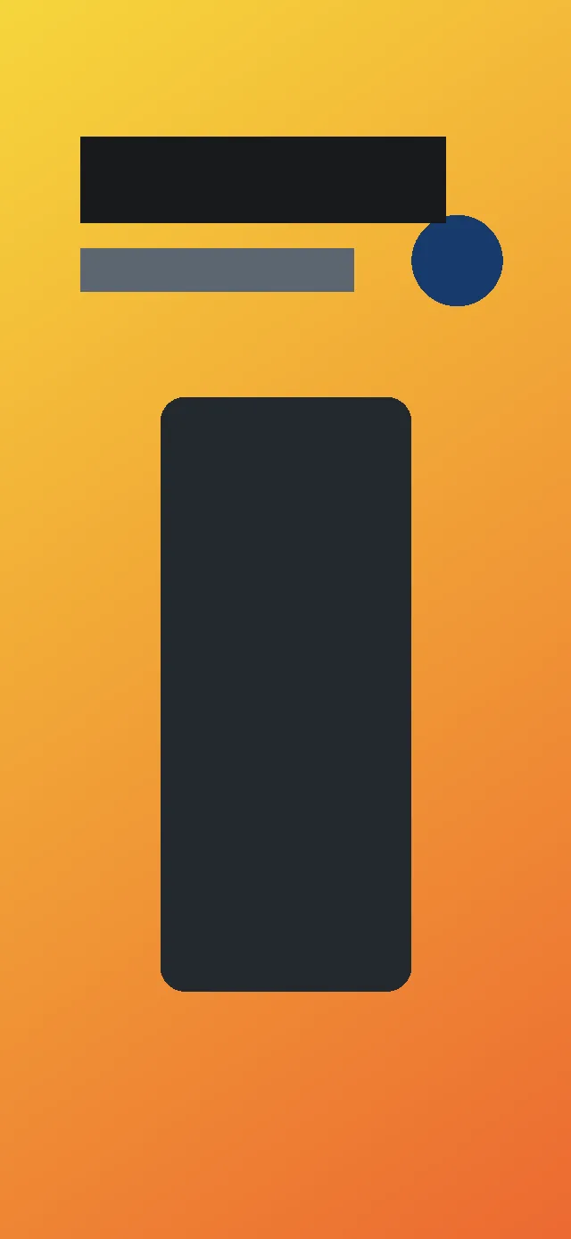 Grey-box Shotline template preview on an orange gradient